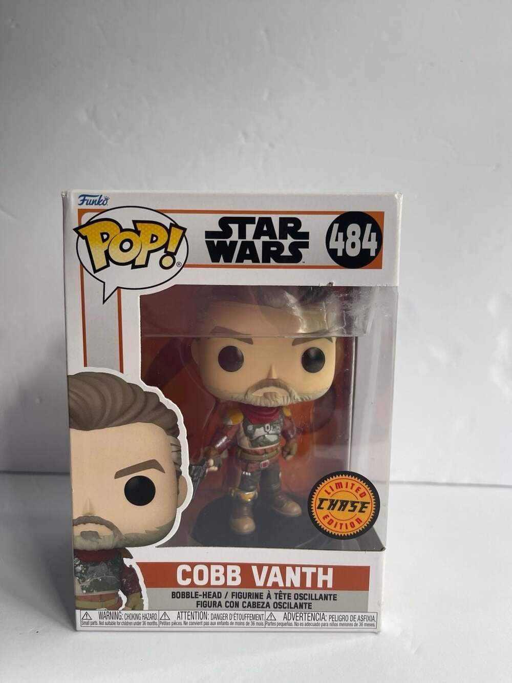 Funko Star Wars The Mandalorian Cobb Vanth Chase Edition Vinyl Bobble-Head #484